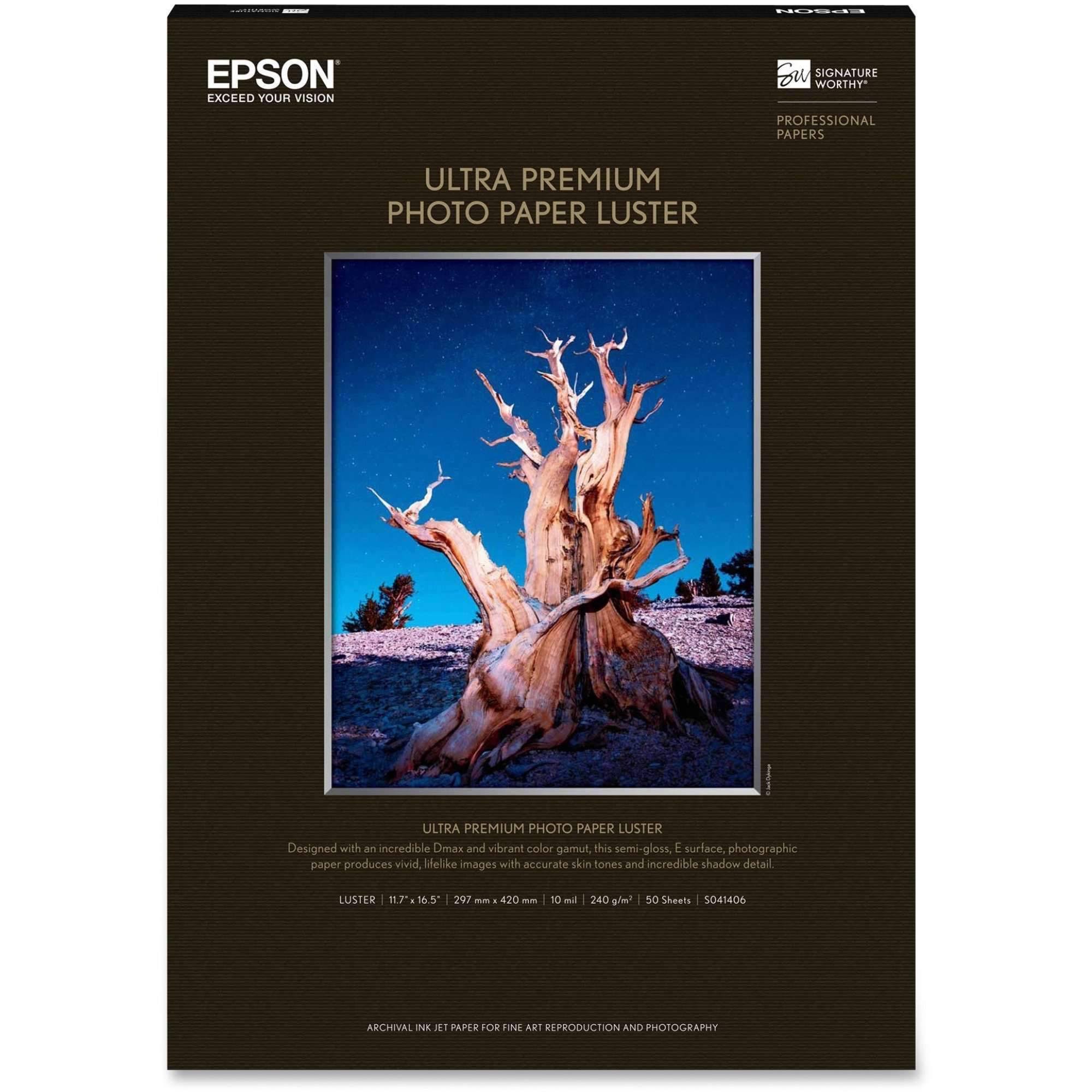 Epson Ultra Premium Photo Paper Luster S041406 B&H Photo Video