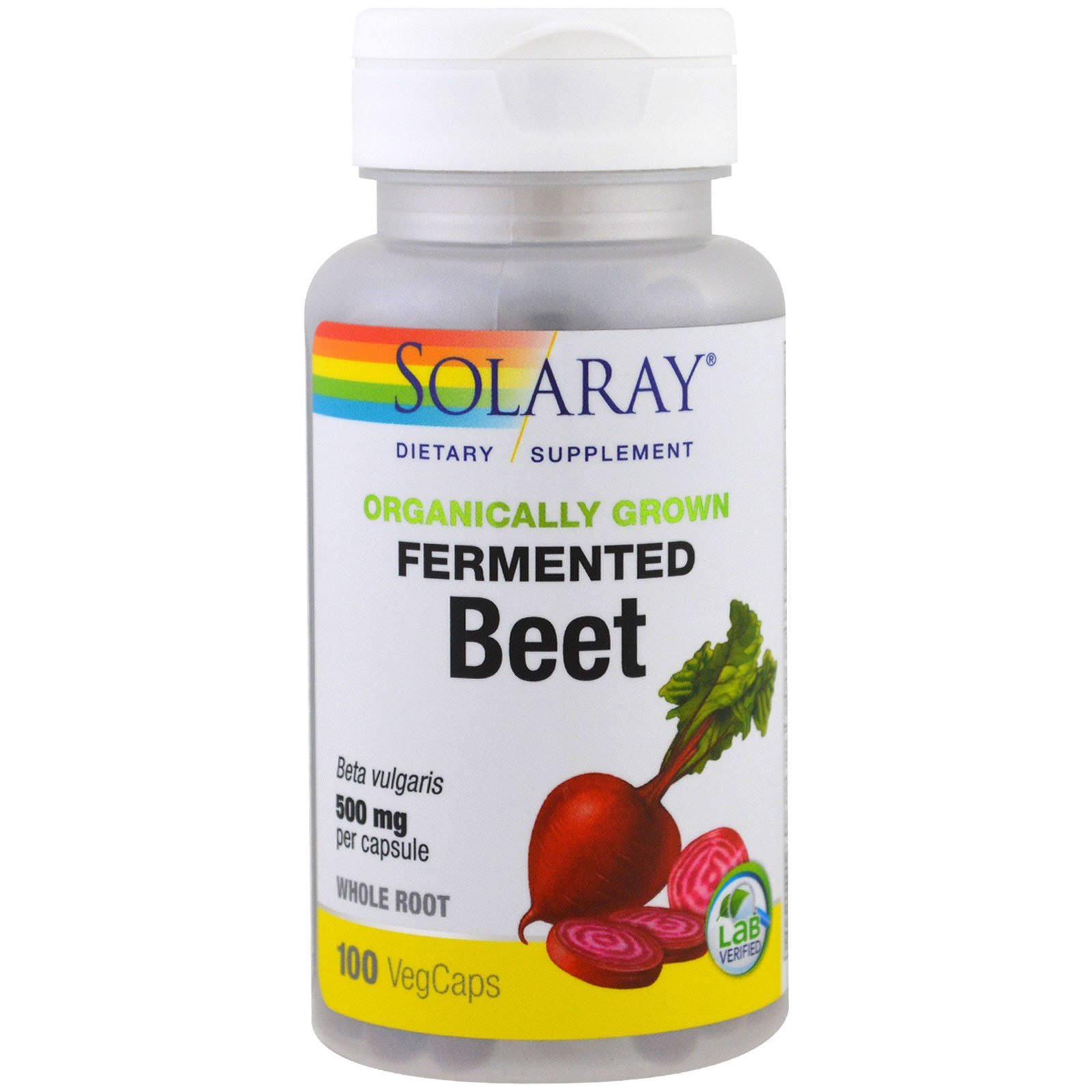 Solaray Organically Grown Fermented Beet - 500mg, 100ct
