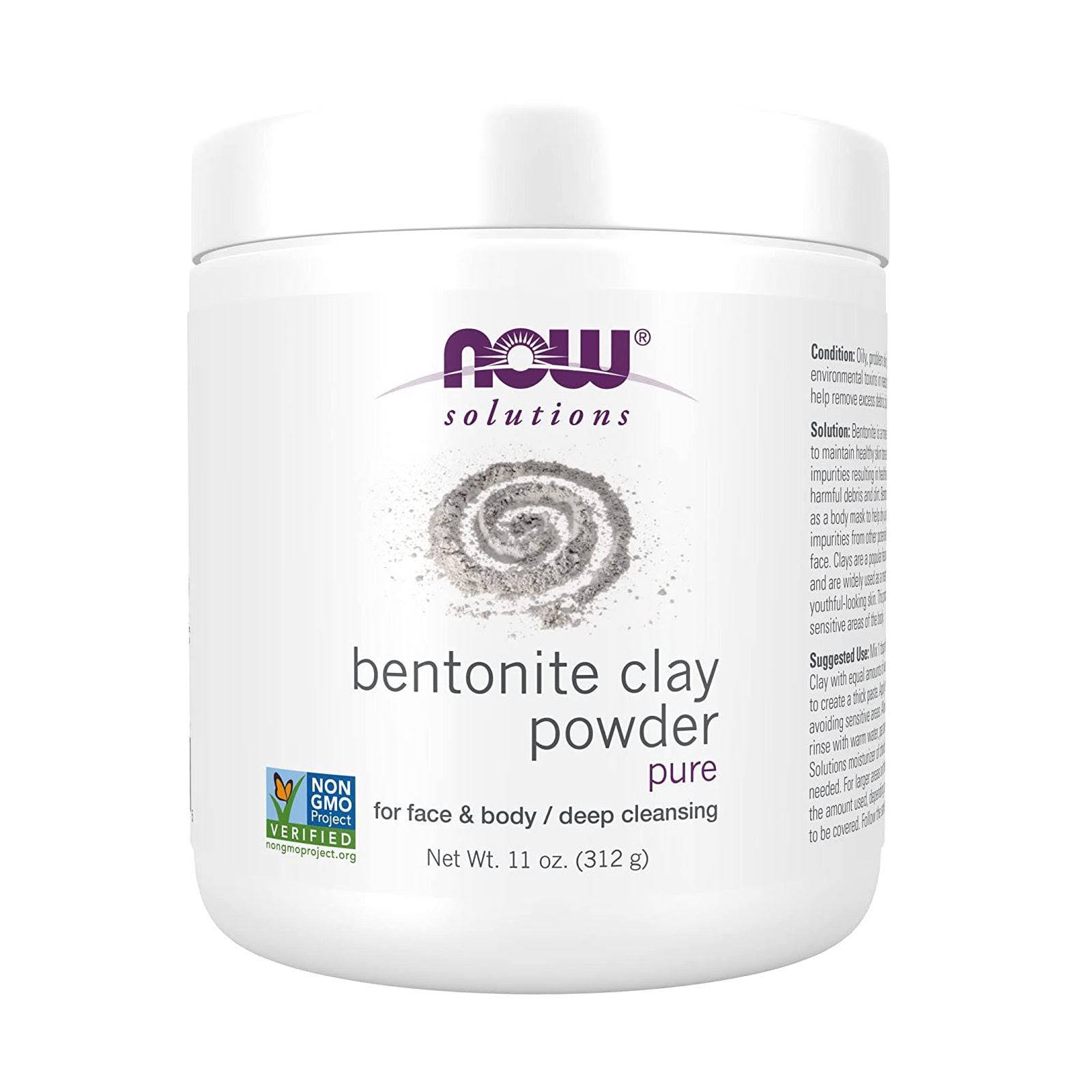Now Foods Bentonite Clay Powder - 11 oz (312 g)