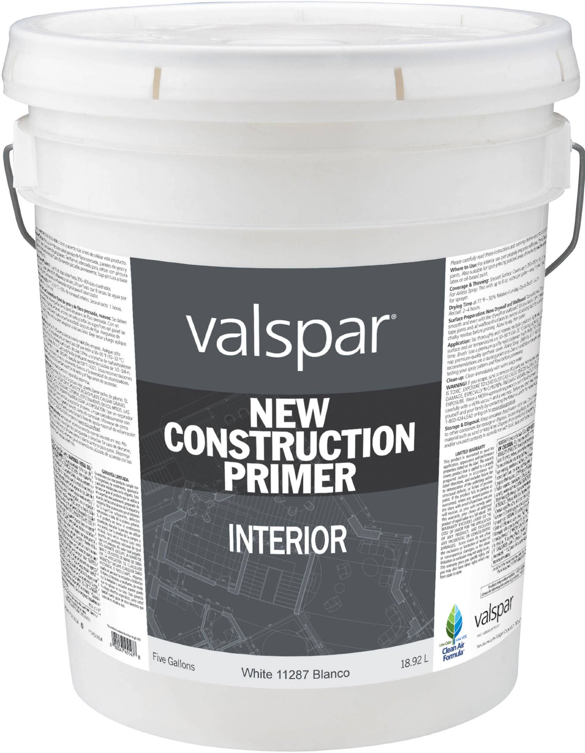 Valspar New Construction Primer - 5gal, Interior