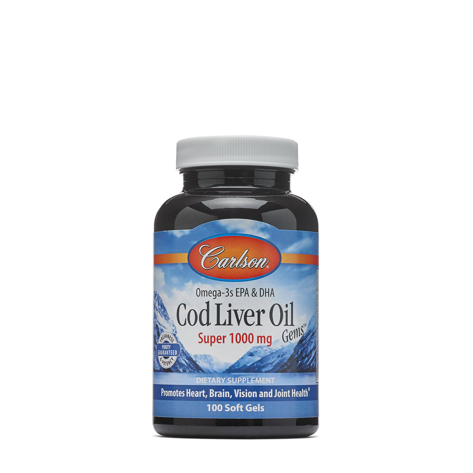 Carlson Cod Liver Oil Gems Super - 1000 mg, 100 soft gels