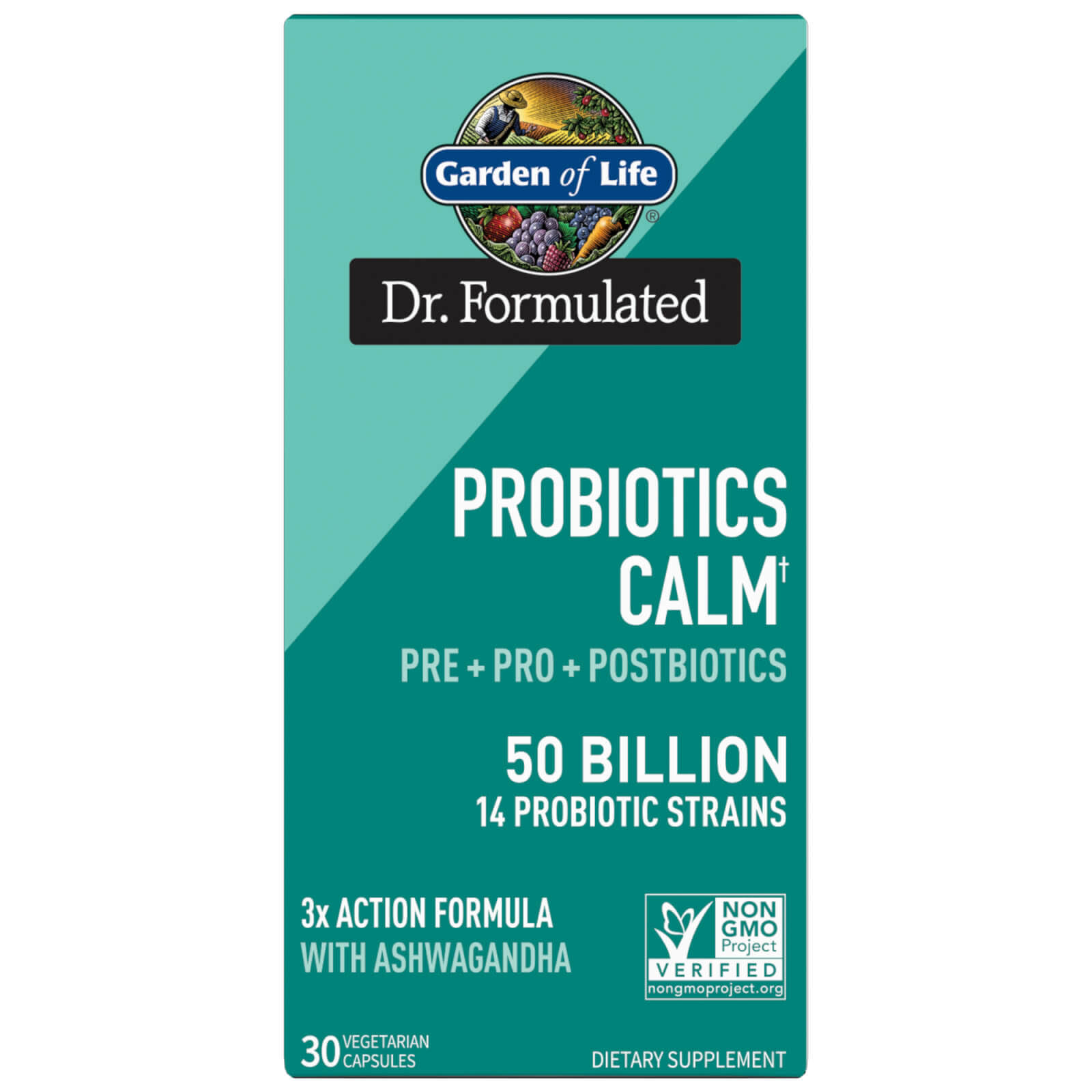 Garden of Life, Probiotics Calm, 50 Billion, 30 Vegetarian Capsules