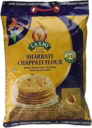 Laxmi All-Natural Whole Wheat Sharbati Chappati Flour - 10lb