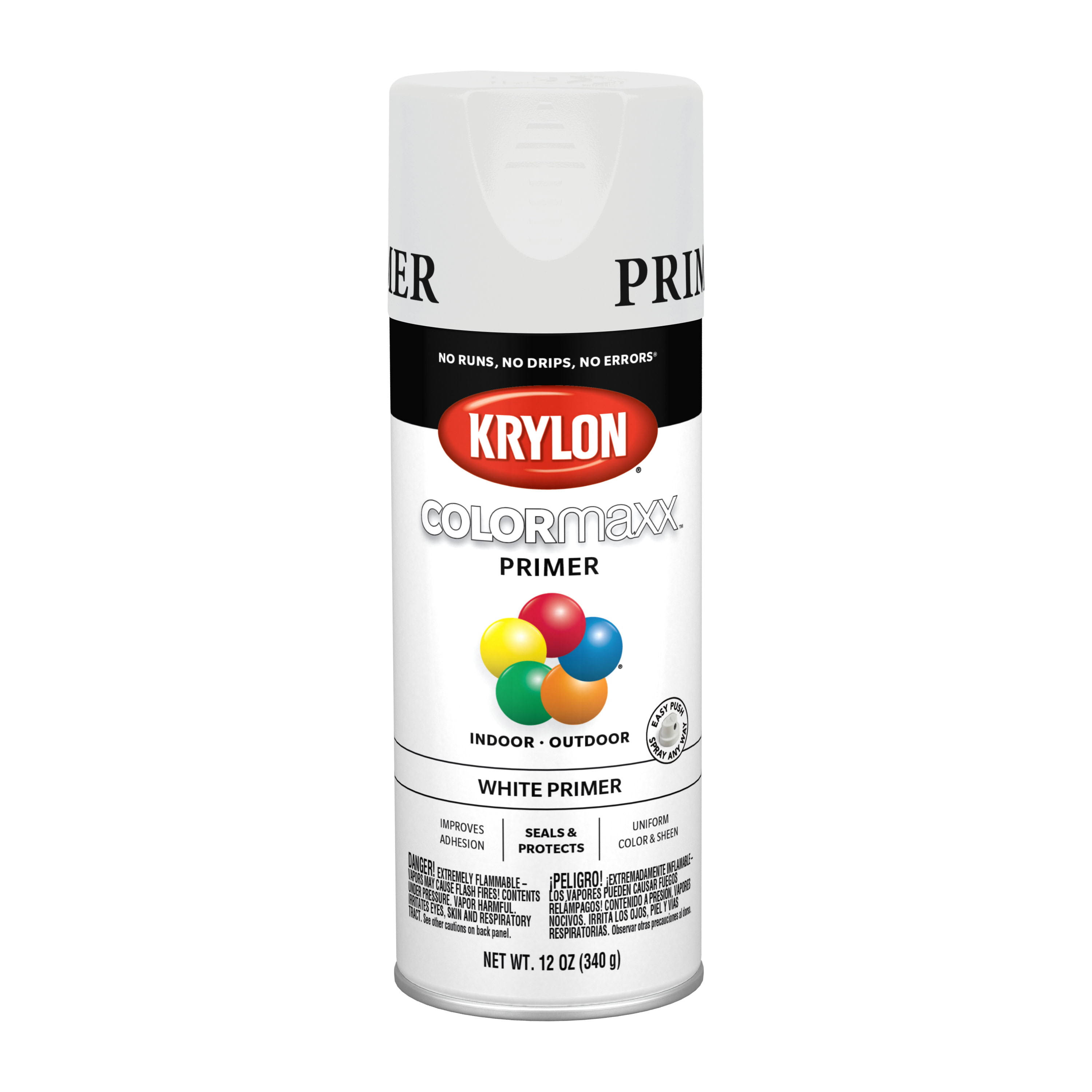 Krylon K05584007 COLORmaxx Spray Paint, White