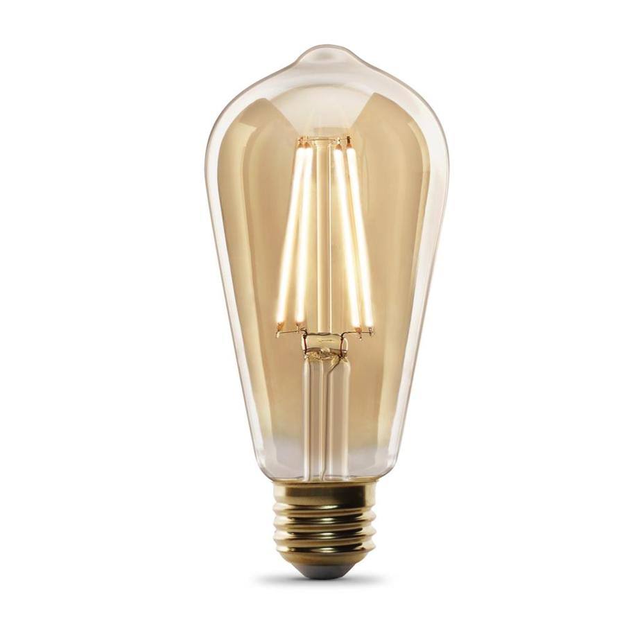 Feit Electric 40-Watt A15 Clear Filament 5000K Led Light Bulb In Amber