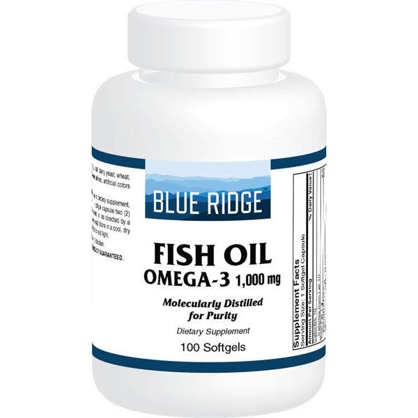 Wonderlife Supplements Fish Oil Omega-3 - 1000 mg x 100 softgels