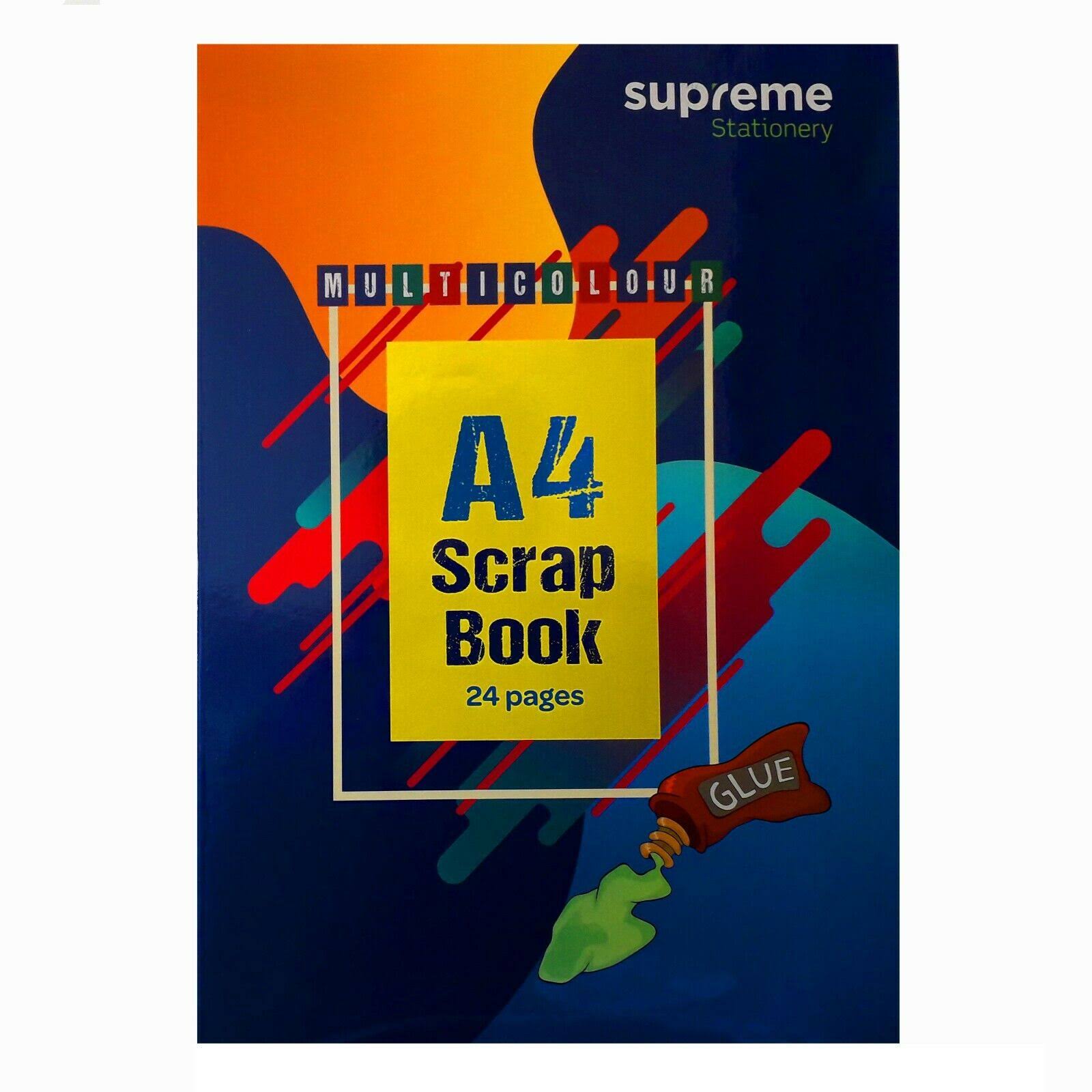 Supreme Scrapbook A4 24 Page Assorted Colour