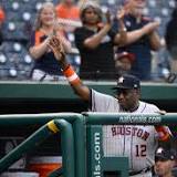 Astros, winners of 11 straight, continue road trip in Washington