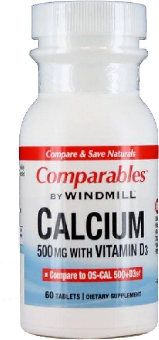Windmill Oyster Shell Calcium - 500mg, 60 Tablets