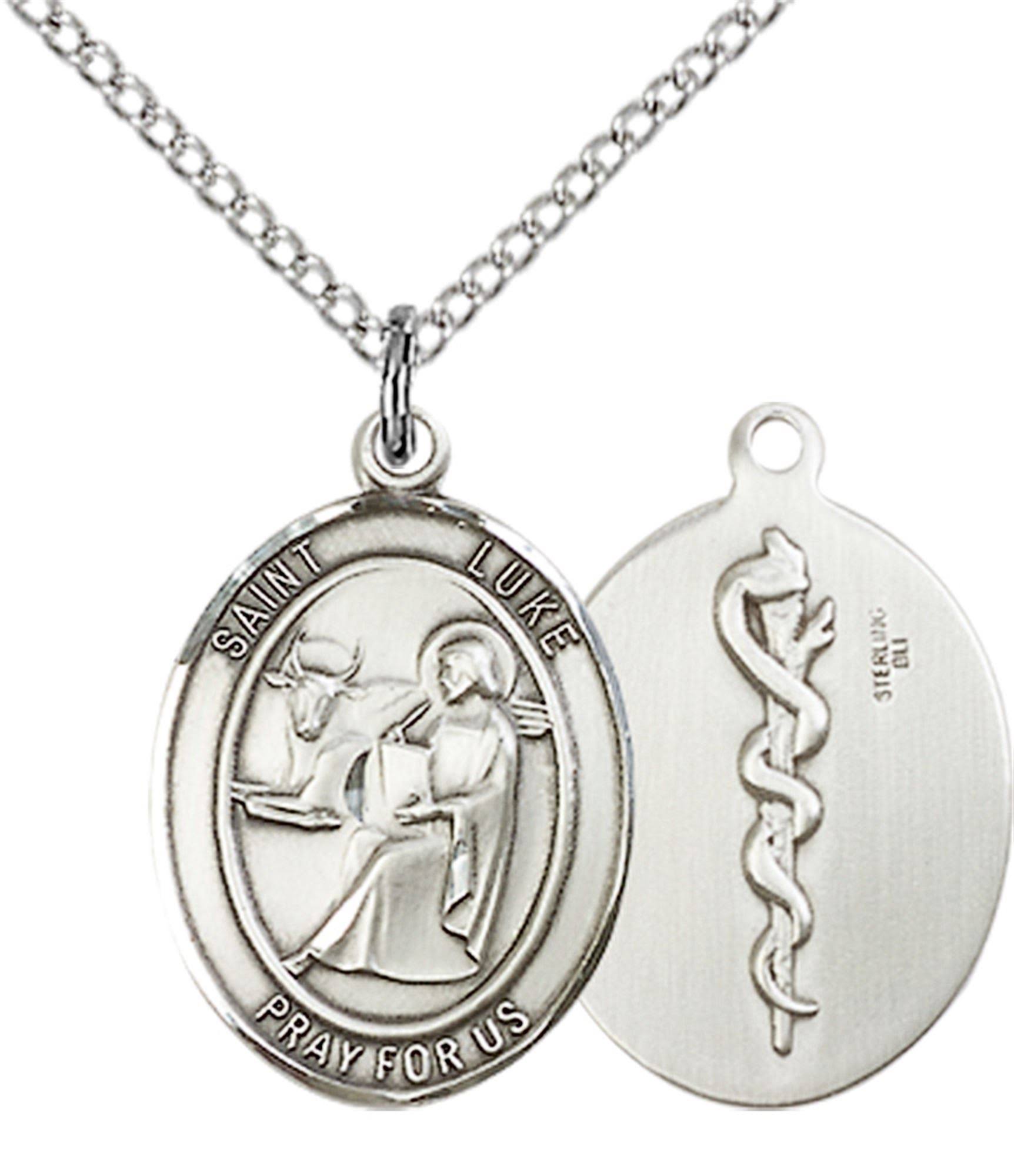 Sterling Silver St. Luke The Apostle / Doctor Pend