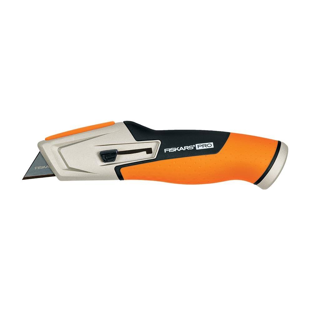 Fiskars 5 in. Pro Retractable Utility Knife Orange 1 Pk