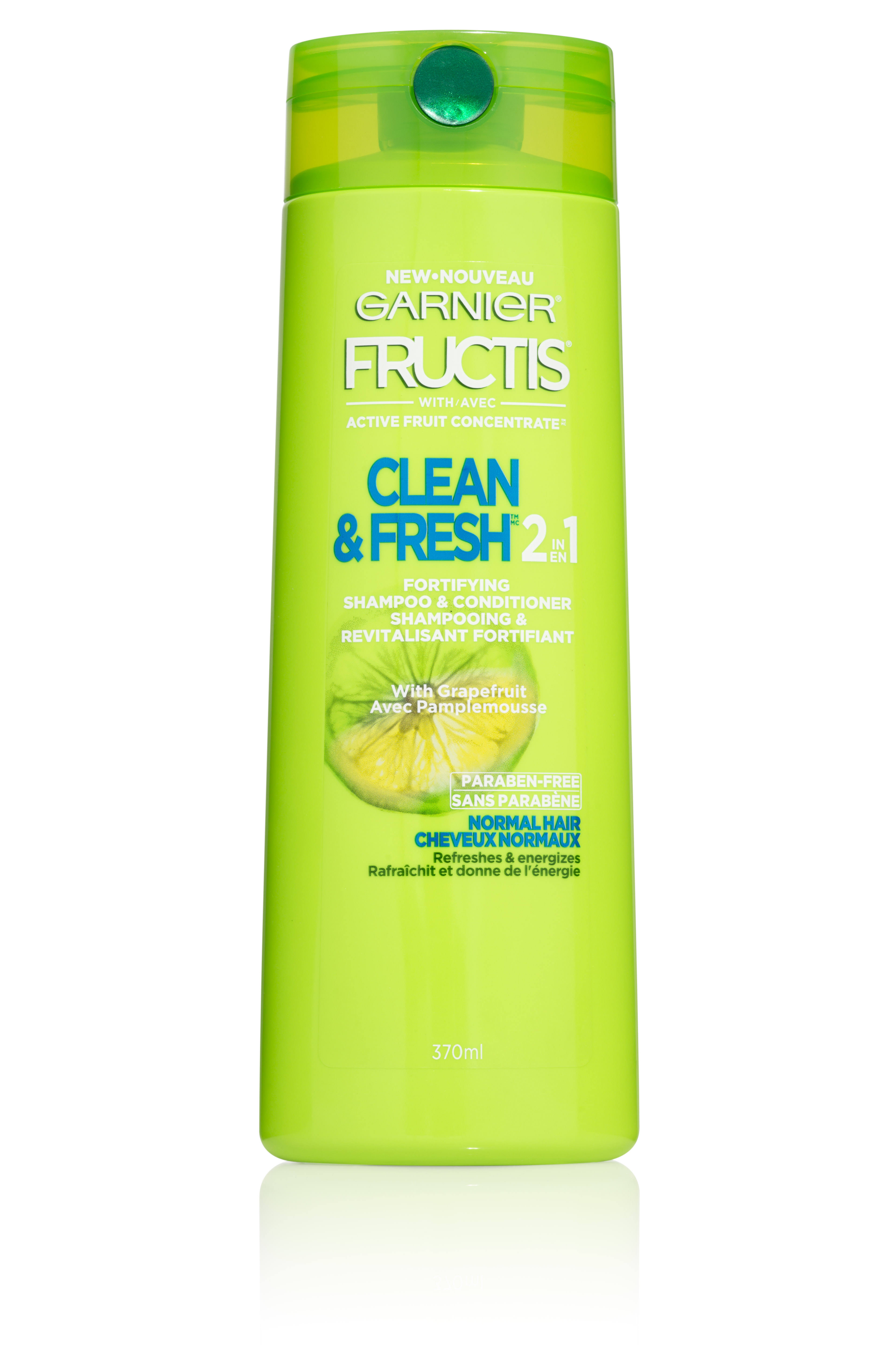 Garnier Fructis Pure Clean Shampoo with Grapefruit, 650 ml