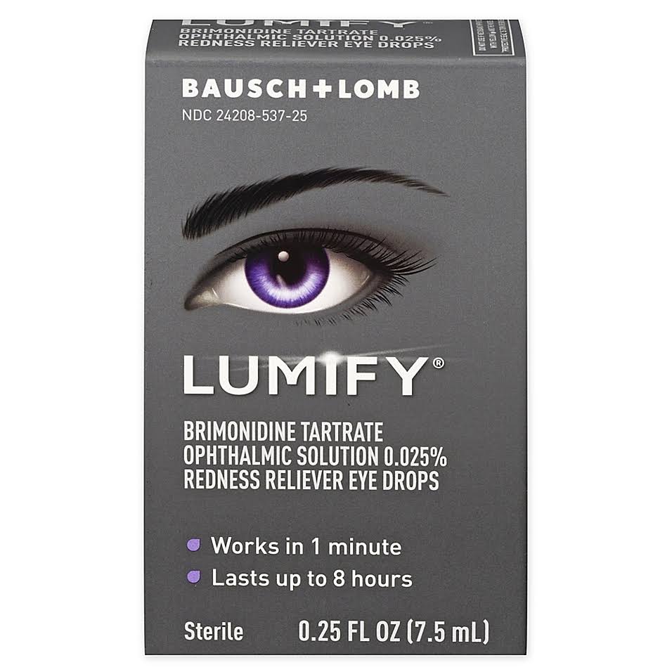 Lumify Eye Drops, Redness Reliever, Sterile - 0.25 fl oz