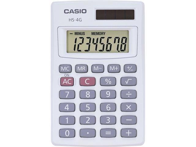 Casio HS-4G Handheld Solar Calculator