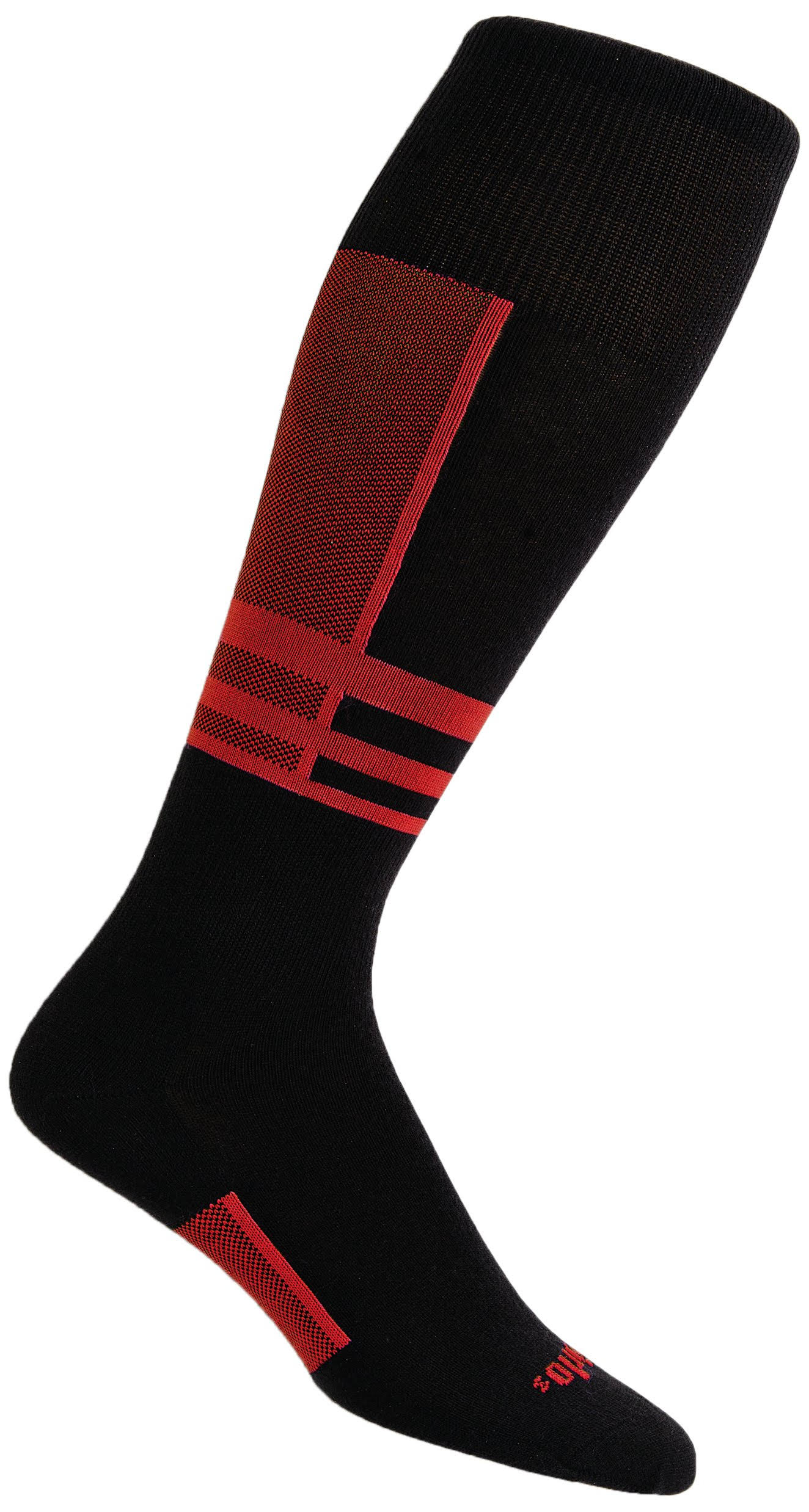 Thorlo Ultra Light Ski Liner Sock - Red/Black, 10-11