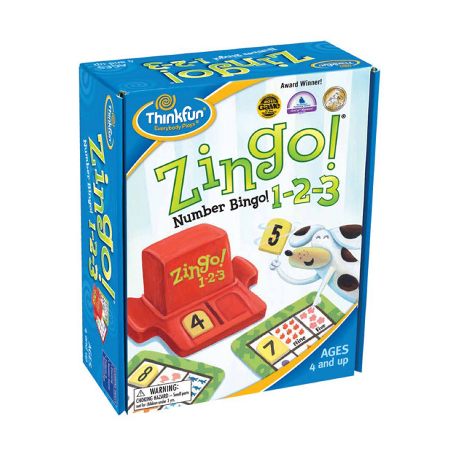 ThinkFun - 077037 | Zingo 1-2-3 Number Bingo